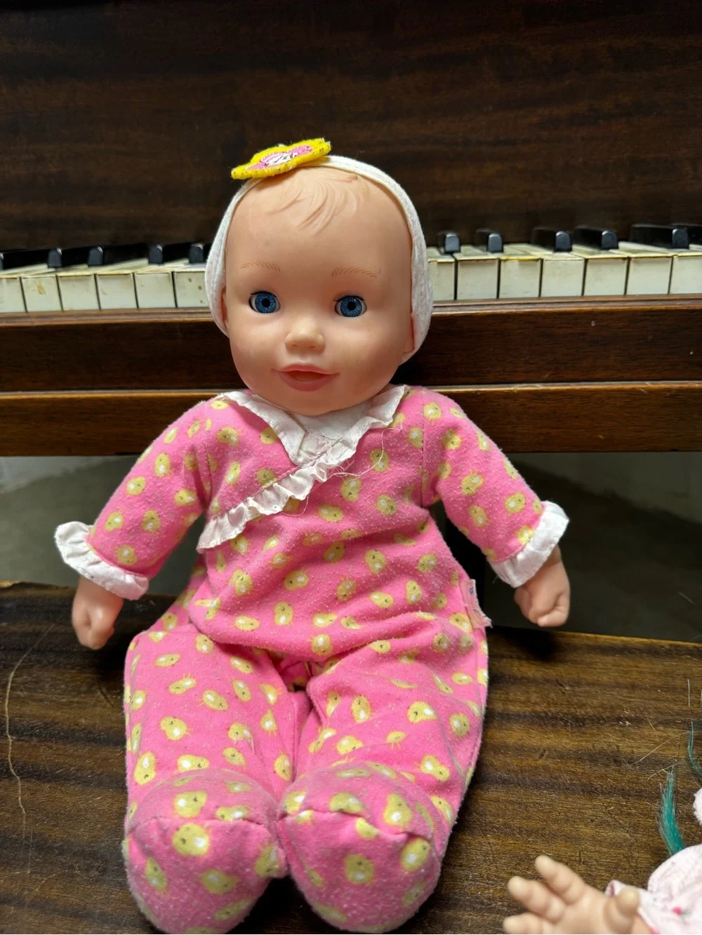 Pink Baby Doll in Pink Chick Print Outfit